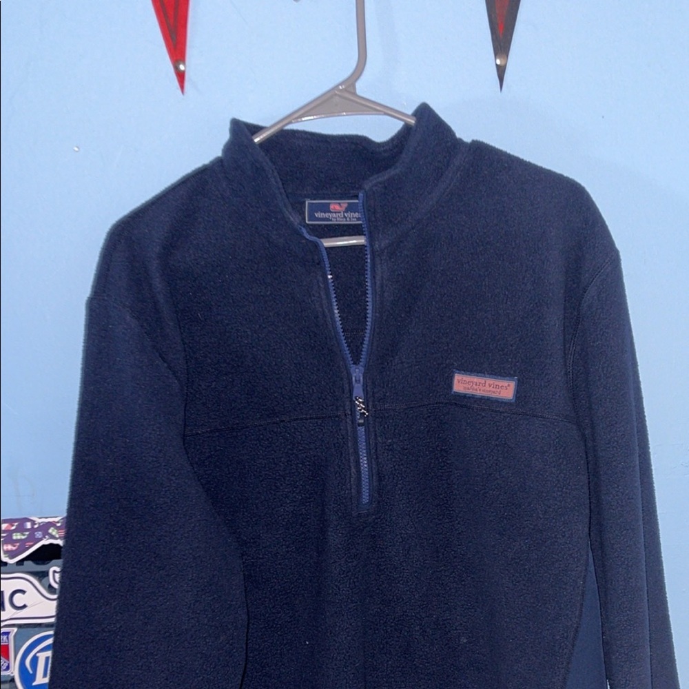 MENS Navy Vineyard Vines Quater-Zip